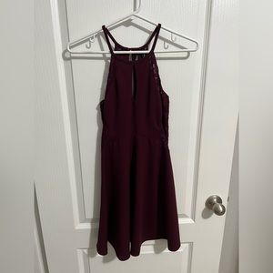 Size 0 Speechless maroon lace dress